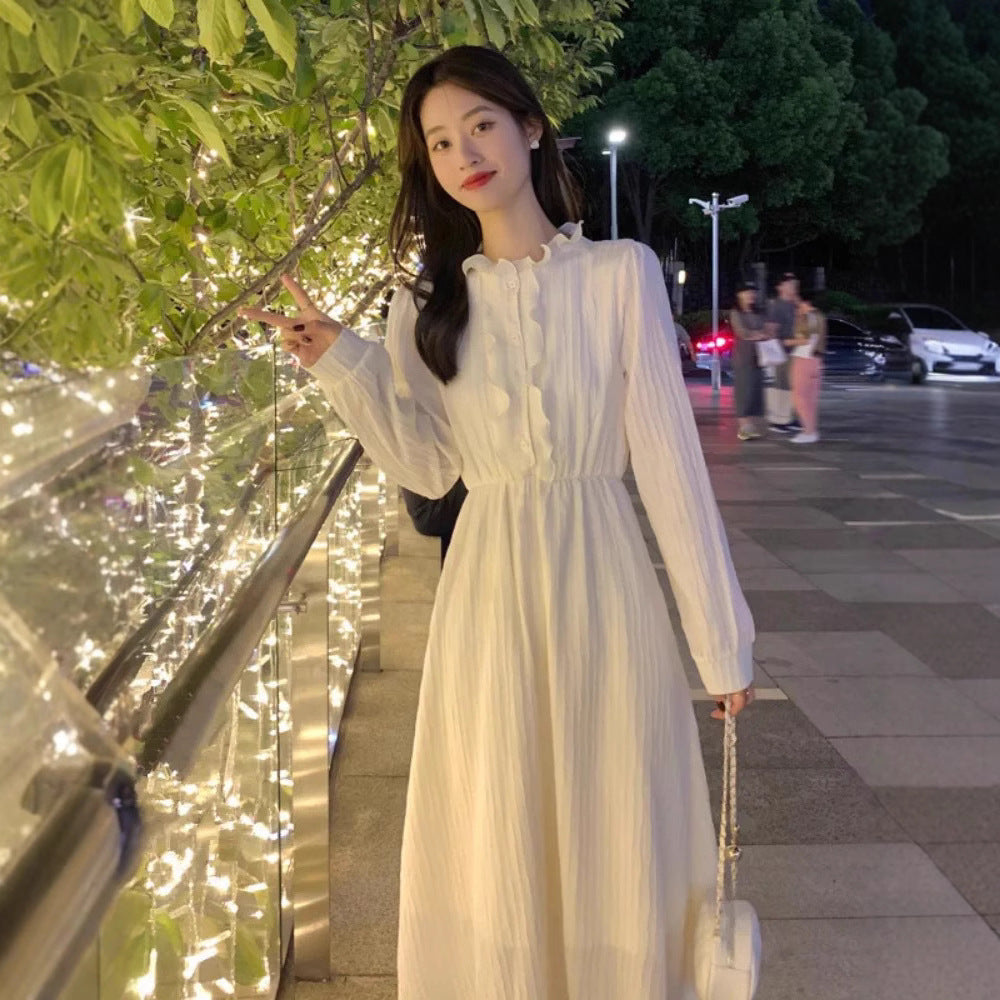 Long Sleeve French Style Temperament Dress